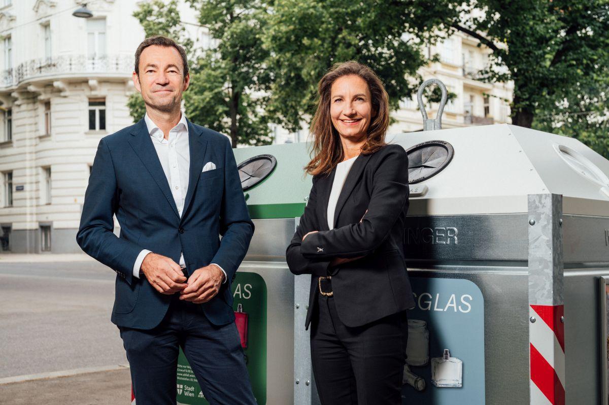Harald Hauke und Eva Koller, Austria Glas Recycling (Fotograf: Daniel Willinger)