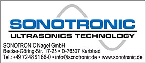 SONOTRONIC | austropack | Anbieterindex | ULTRASCHALL-TECHNIK (c) SONOTRONIC