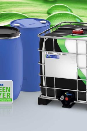 Die IBCs der Green Layer Serie verfügen über eine UN-Zulassung. (Foto: Schütz)