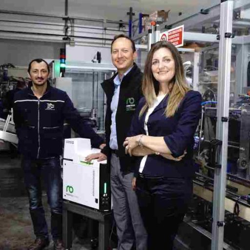 Massimo Di Paolo (IMACH), Marco di Tullio (Robatech), Viviana Izzo (Caffè IZZO)