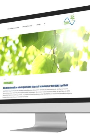 Die "grüne" Webseite von SONOTRONIC ist jetzt online (Foto: SONOTRONIC)