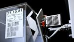 Palettenetikettierer Legi-Air AP 182 jetzt auch mit rotierendem Spendestempel (Foto: Bluhm Systeme)