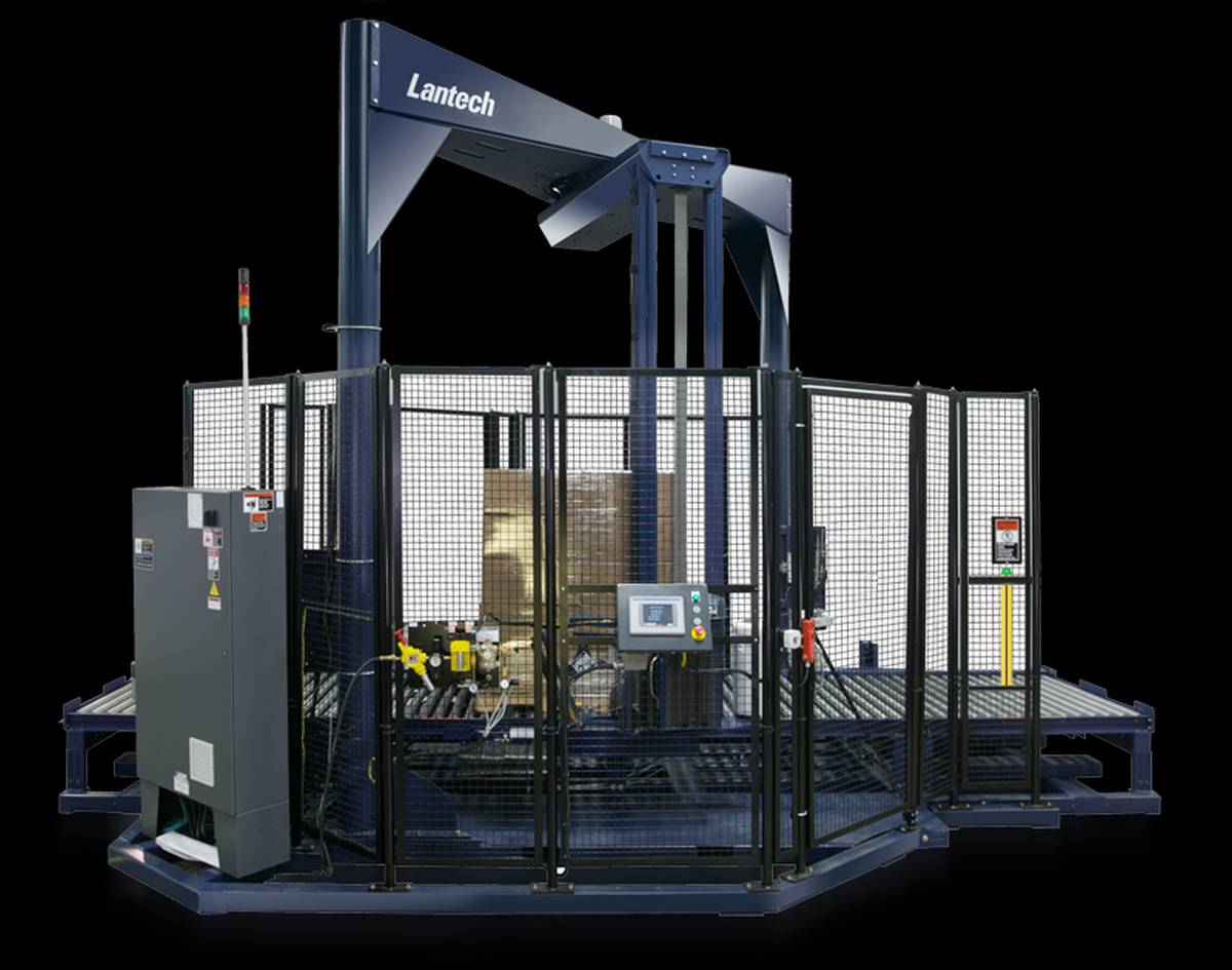 Das neue Stretchwickel-System SL Automatic von Lantech mit patentierter LeanWrap-Technologie. (© Lantech) Das neue Stretchwickel-System SL Automatic von Lantech mit patentierter LeanWrap-Technologie. (© Lantech)