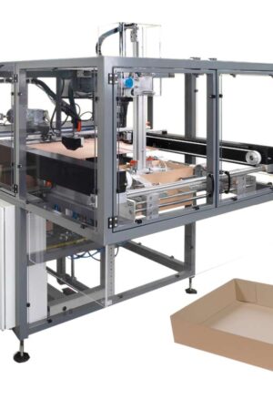 Die Trayaufrichter aus der TE-A-Serie verfügen über einen einzigartigen Aufnahmerahmen, der die Basistray-Zuschnitte präzise in die Maschine einführt und auf vier Seiten verklebt. (© Lantech) Die Trayaufrichter aus der TE-A-Serie verfügen über einen einzigartigen Aufnahmerahmen, der die Basistray-Zuschnitte präzise in die Maschine einführt und auf vier Seiten verklebt. (© Lantech)