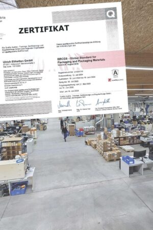 »Großes Lob geht an unser fantastisches Ulrich-Team, dessen Engagement zu diesem Erfolg beigetragen haben! « © Ulrich Etiketten